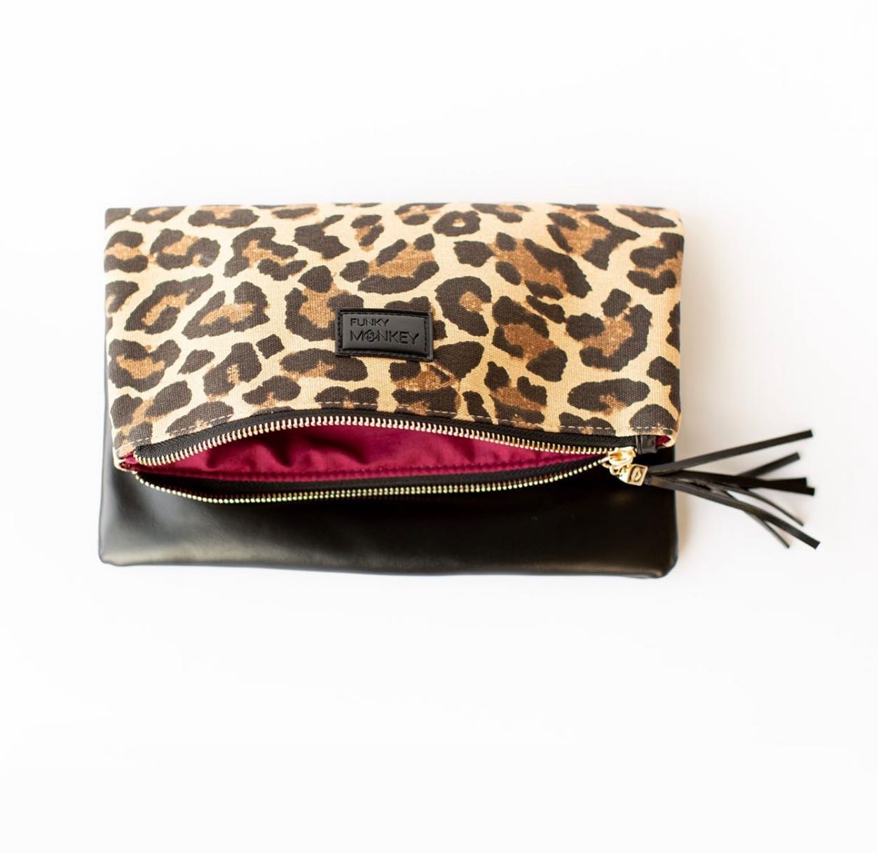 Foldover Leopard Clutch – Funky Monkey Fashion Accessories