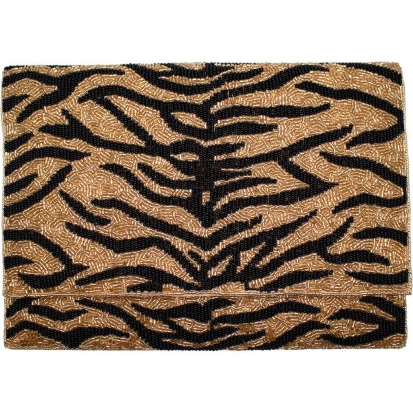 Clutch | Beaded Tiger