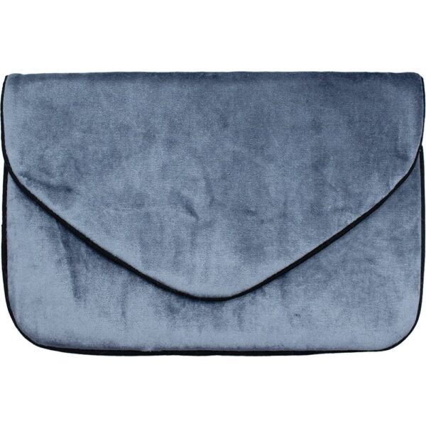 Clutch | Grey Velvet