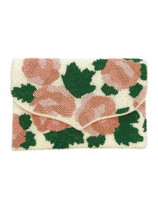 Clutch | Flower & Leaves Beaded