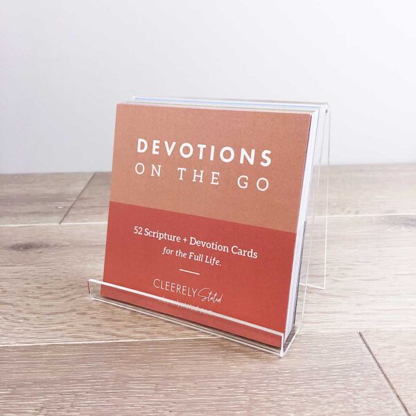 Devoted Cards | Devotions on the Go w/Stand: Acrylic Stand