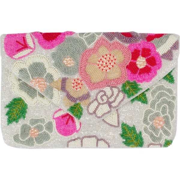 Clutch | Pastel Roses Beaded
