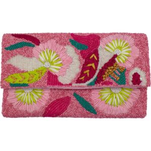 Clutch | Raffia Floral Beaded