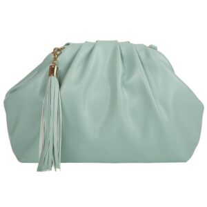 Clutch | Dumpling Bag, Women Clutch Purses, Cloud Crossbody Handbag: S/mint